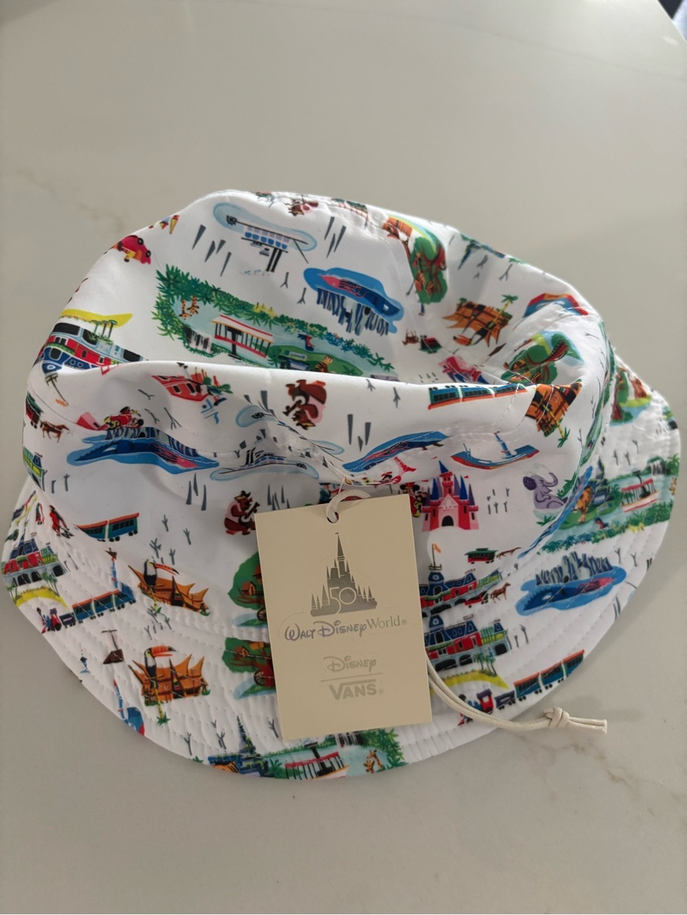 Disney X Vans White Park Attraction Bucket Hat